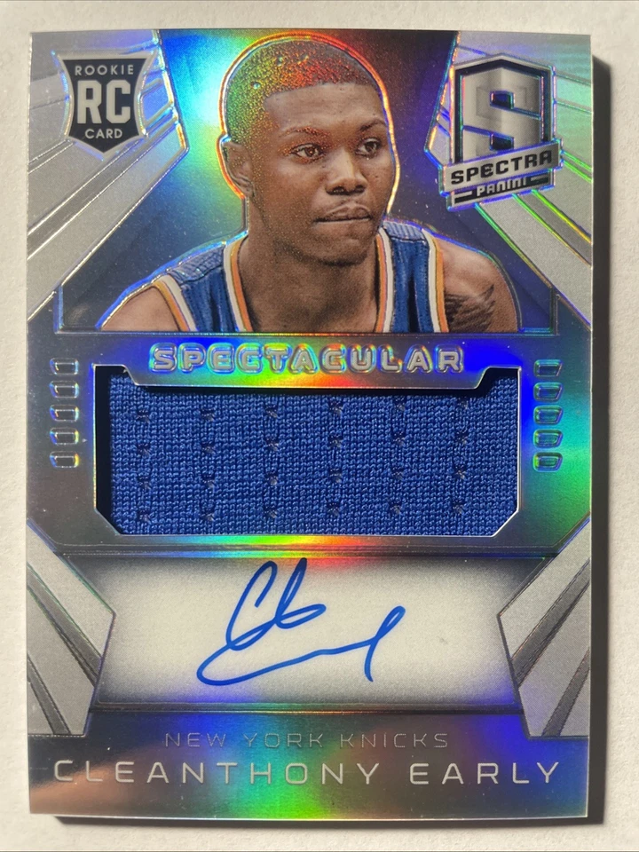 2014-15 Select CLEANTONY EARLY Rookie Swatches Tie Dye Prizm 17/25 Jersey # 1/1+ - Image 4 of 4