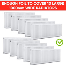 Radiator Foil Reflector Roll 10 Metres – Heat Reflective Insulation Roll Foil...