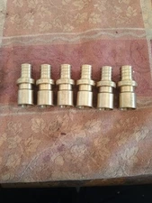 Rehau Everloc 1/2 X 1/2  Brass Sweat To Rehau Fittings Without Sleeve! NOS