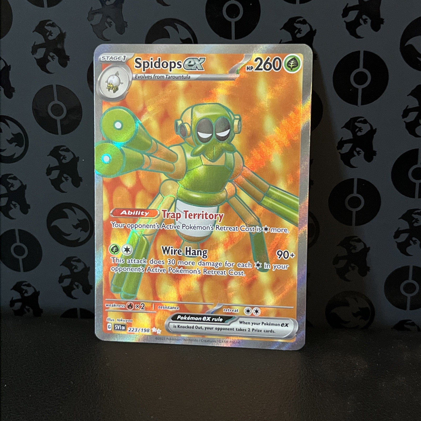 Spidops ex 223/198 SV01: Scarlet & Violet Base Set Holo NM