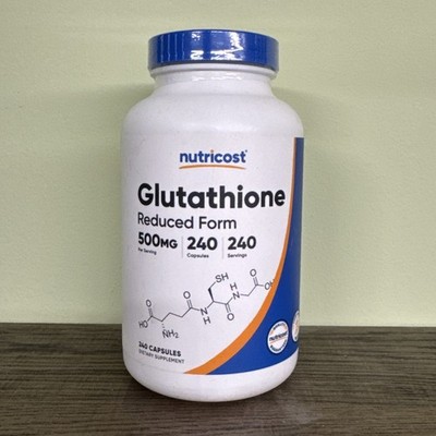 Nutricost Glutathione Capsules 500mg, 240 Capsules - Gluten Free, Non-GMO