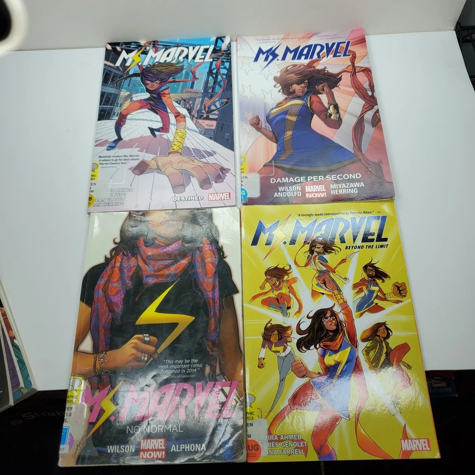LOT OF 9 GRAPHIC NOVEL TRADE PAPERBACK MS. MARVEL SET PAPERBACK - Image 4 of 4