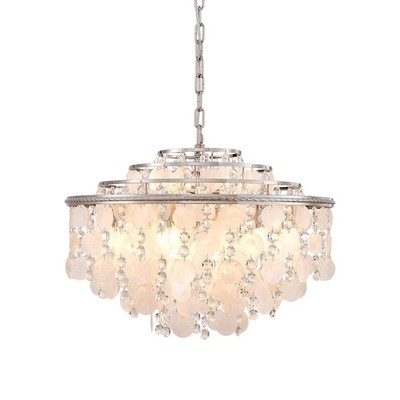 Artcraft Lighting AC12073 Avara 13 Light 24''W Crystal Waterfall - Nickel