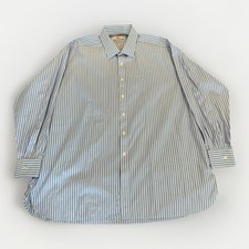 Charles Tyrwhitt Shirt Mens 20/37 Classic Jermyn Street London Blue Striped