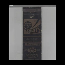 Matchbook Cover Blackburn's Blue Sunoco New Castle IN