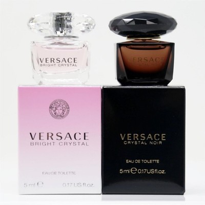 Versace Mini Perfumes -Bright Crystal & Crystal Noir EDT 5ml 2pk Kit