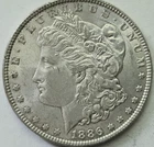 1886-P Morgan Silver Dollar-X Fine