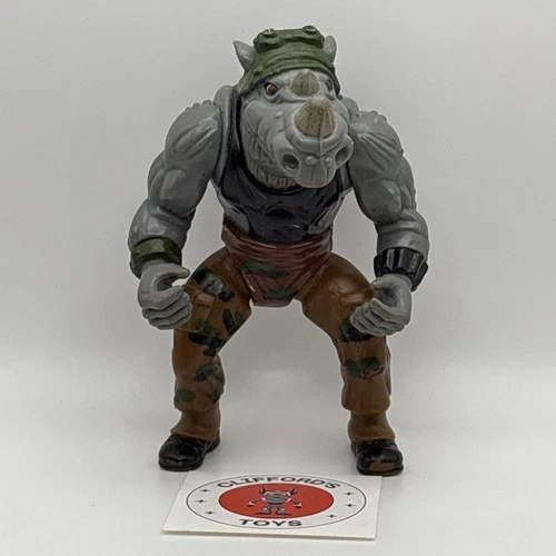 Vintage TMNT Rocksteady (Hard Head) 1988 Action Figure Playmates #6