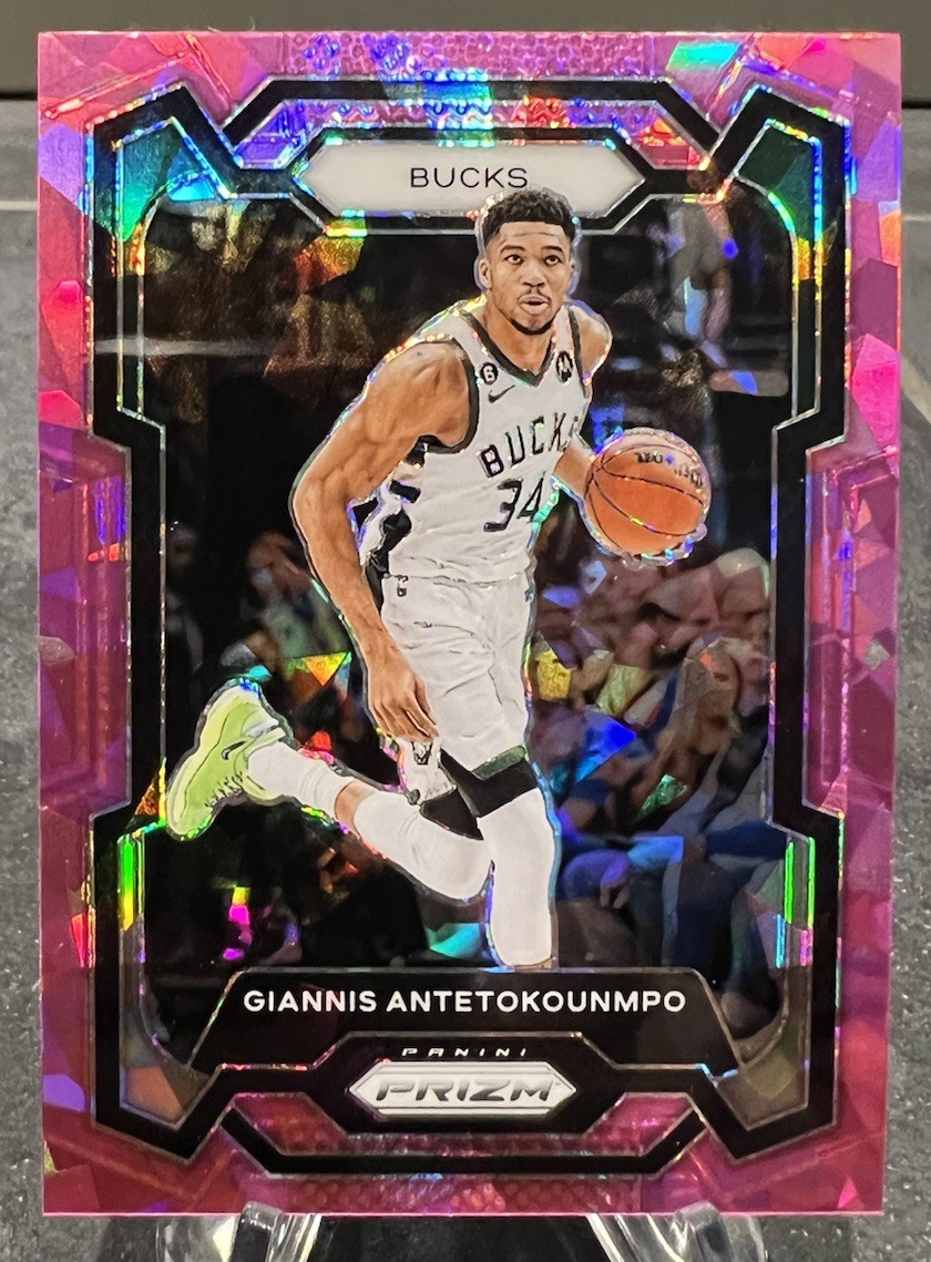 2023-24 Panini Prizm Pink Ice Prizm Giannis Antetokounmpo #103