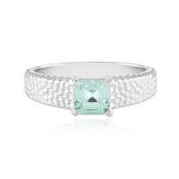 Cavill Silberring Mit 0,80Ct Paraibafarbener Smaragd Asscher Schliff-