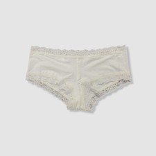 Hanky Panky Women's White Supima Cotton Boyshort Panty Size S
