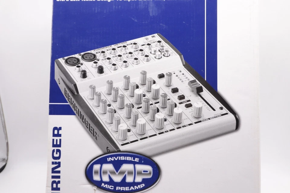 NIB Behringer UB1002 Eurorack 10 Input 2 Bus Mic/ Line Mixer - Image 3 of 4