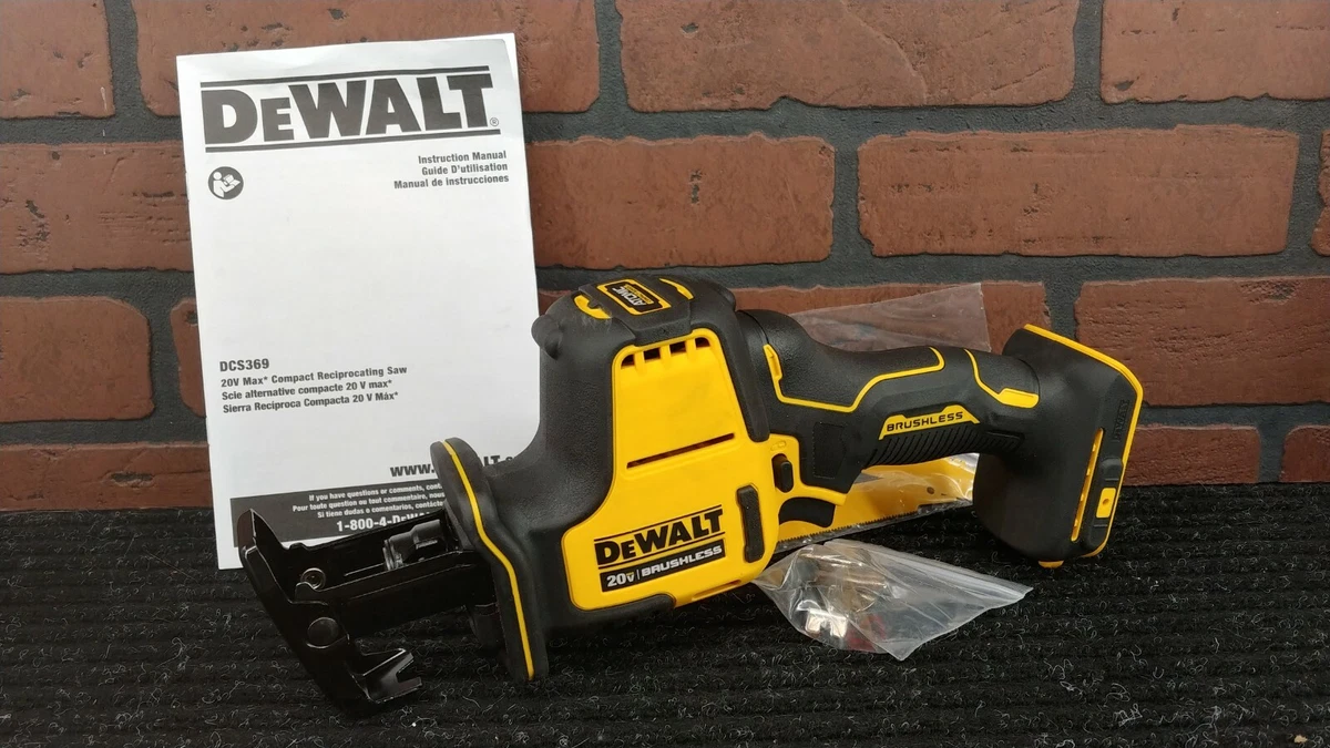 Dewalt dcs369 best sale compact reciprocating saw