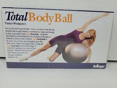 Bollinger Total Body Ball VHS Workout Exercise Ball Video New