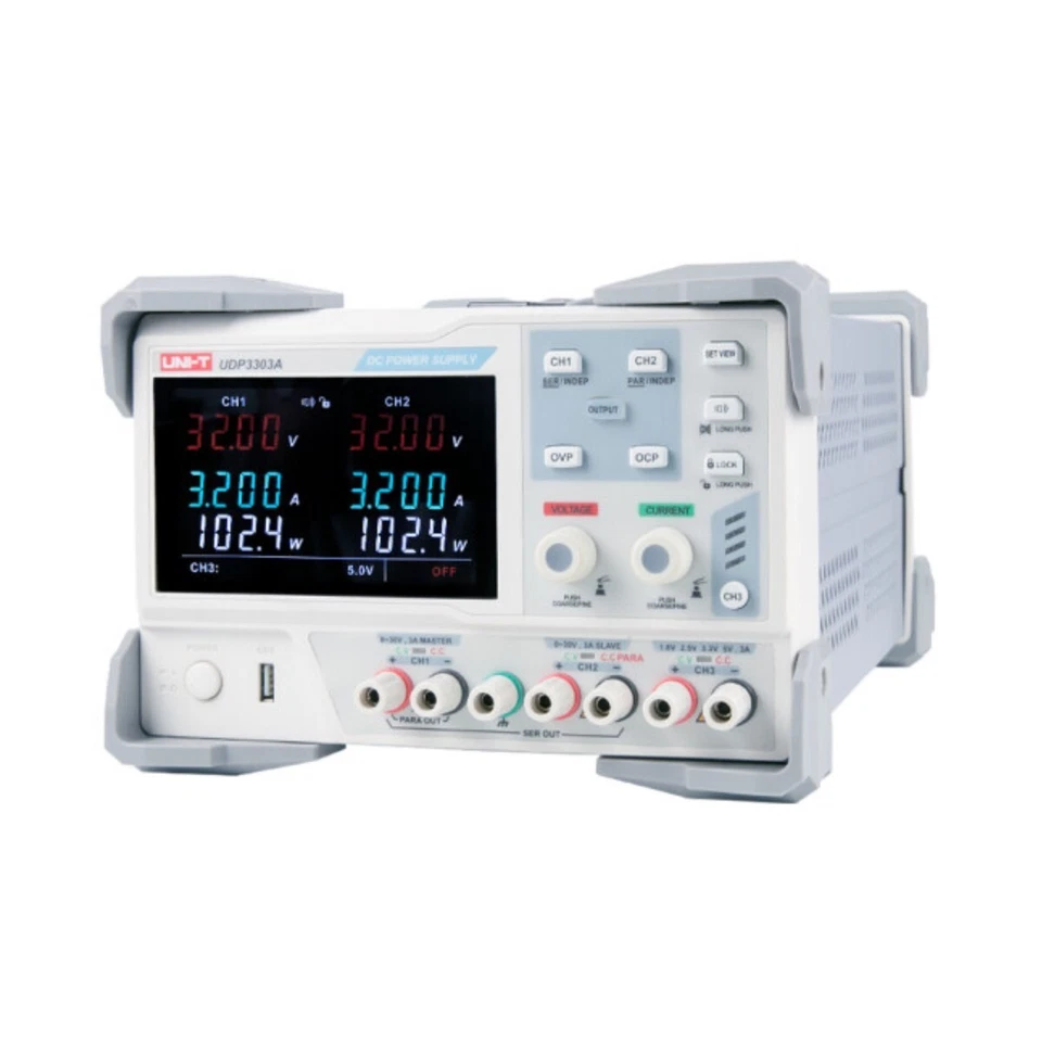 UNI-T UDP3303A Linear DC Programmierbares Labornetzteil, 3 Kanäle 30V 3A 195W - Bild 2 von 4