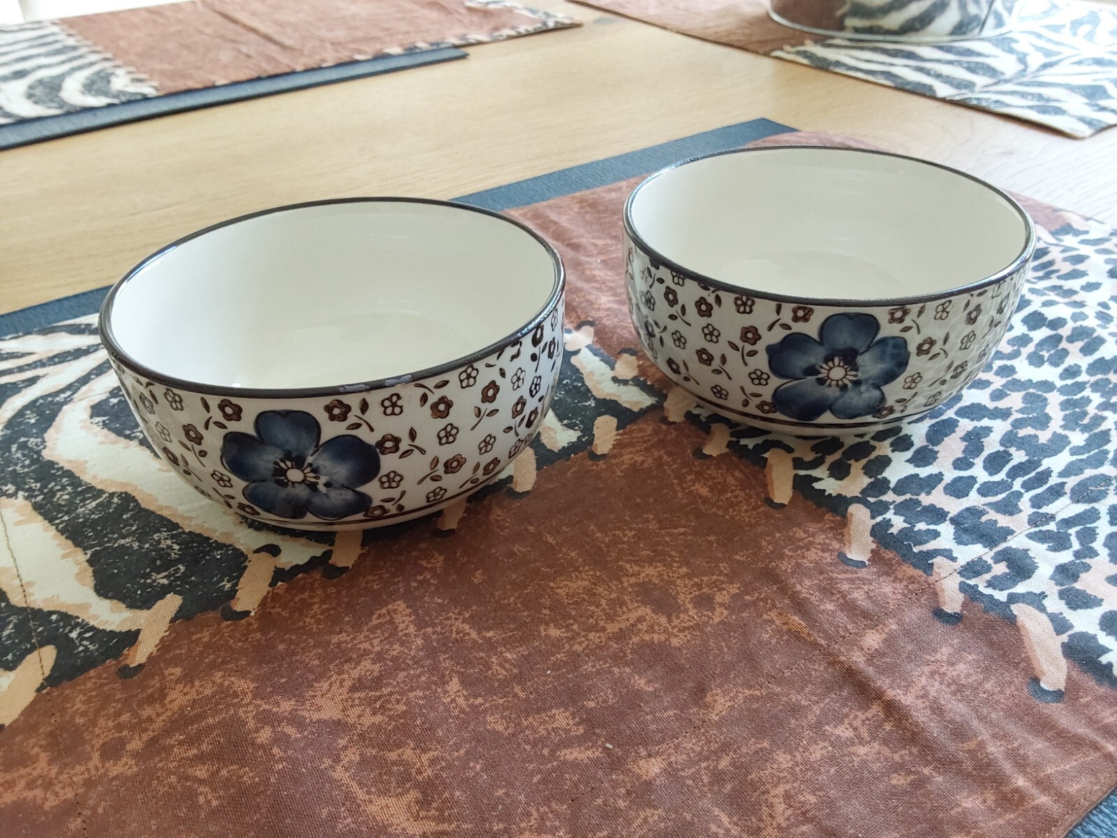 asiatisch chinesisch Reis Dessert Snack-Schalen floral Blüten