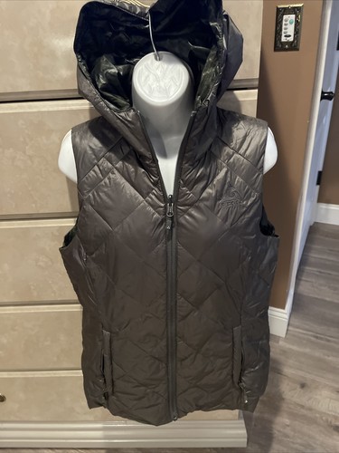 GERRY Women's Puffer Hooded Vest Green 