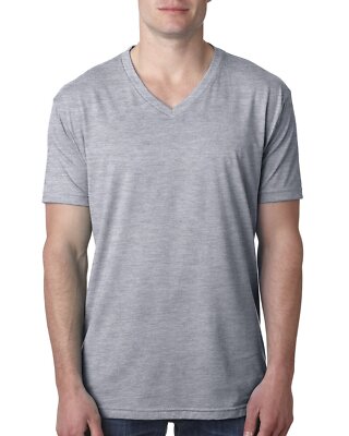Next Level Apparel 6240 Men's Fitted CVC V Neck Cotton Polyester Tee Top T-Shirt