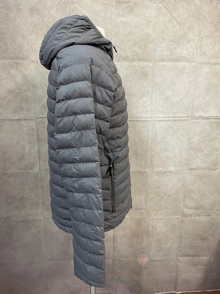 32 Degrees Heat Men’s Gray Down Insulation Full Zip Hooded Coat Jacket Size S - Image 4 of 4
