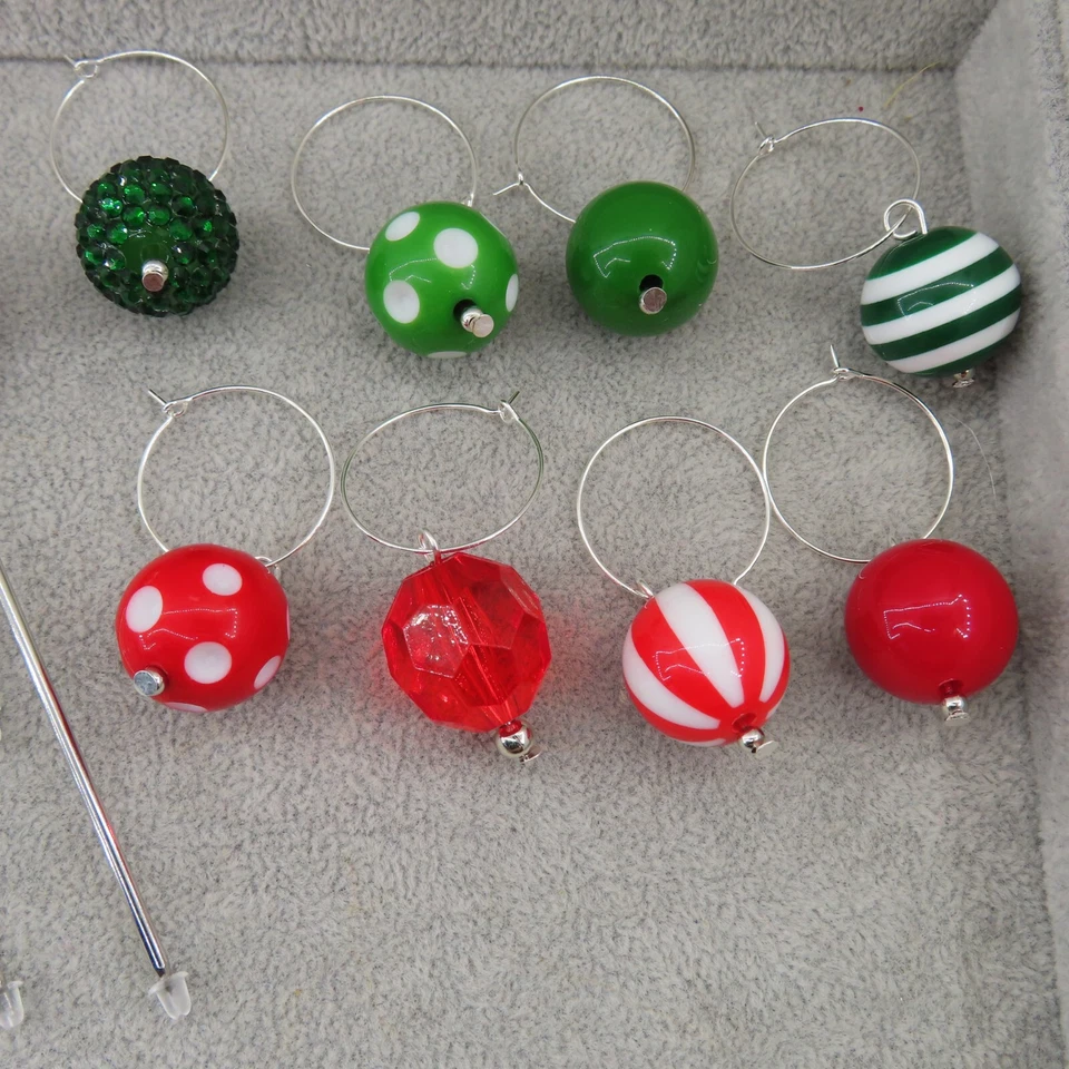 NAVIDAD Aperitivo Selecciones Entremeses Cóctel Vino Dijes JUEGO DE ANFITRIONA 18 piezas Foto 3 de 4