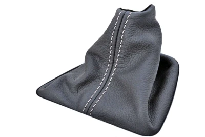 Cuffia Leva De Vitesses En Cuir Véritable Noir Land Rover Freelander 2 2006-2012 - Photo 1/4