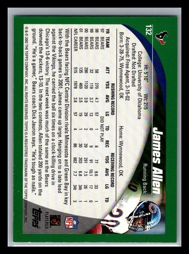 2002 Topps Football # 1 - 200 - Pick Your Card! - Picture 264 of 400