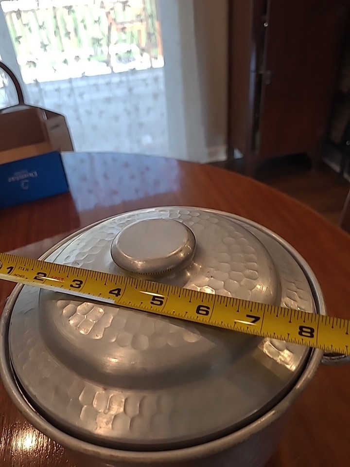 Vintage MCM 50's Hammered Aluminum Ice Bucket Made in Italy eBay