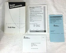 Texas Instruments TI-83 Plus Manual for Graphing Calculator - Guide Book Only
