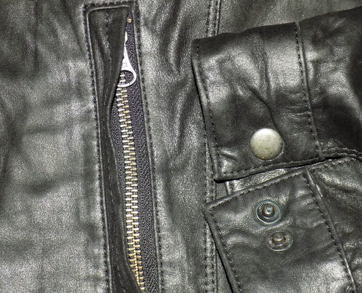 Veste En Cuir Noir Homme Van Graaf - Taille XL - Occasion Très Bon État - Style Allemand