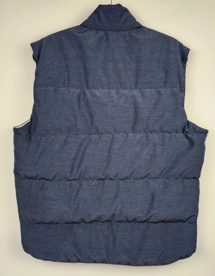 Penfield Vest Mens Sz L Blue Puffer Made in USA Snap Buttons Pockets READ  - Image 2 of 4