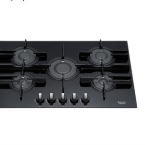 Nuovo Hotpoint Ariston Ftghg751d Ha Bk Piano Cottura In Vetro Nero 5 Fuochi Ebay