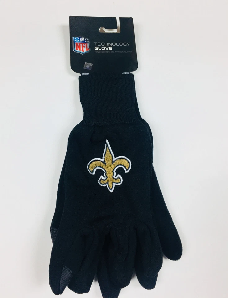 Guantes New Orleans Saints Technology ¡NUEVOS! Envío gratuito talla única para la mayoría Foto 2 de 3