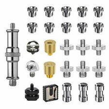 Camera Screw Mount Set, PAMOWO 26Pcs 1/4 Inch and 3/8 Inch Converter Threaded