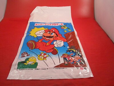 Super Mario Nintendo Famicom (NES Era) 1986 Original Plastic Shopping  Bag