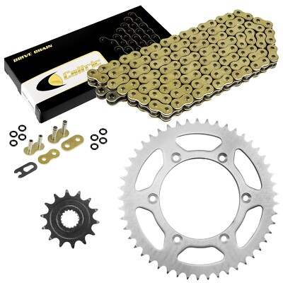 Gold O-Ring Drive Chain & Sprockets Kit for Suzuki RM-Z450 RMZ450 2005-2007