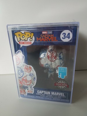 FUNKO POP! Captain Marvel Art Series inkl Schutzcase 34 -  NEU & OVP