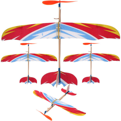 4pcs Foam Airplane Gliders for Kids - DIY Flying Toys - Picture 1 of 12
