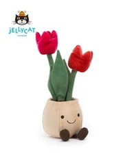 Amuseables Tulip Pot 30cm ToyJellycatDoll Soft Doll Plush Gifts New