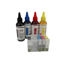 Dye Sublimation Ink, Refillable Ink Cartridges for Epson WF-7110 WF-7610 WF-7620