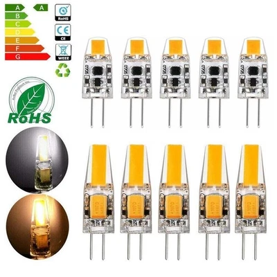 G4 LED COB 3W 6W 12-10pc Birnen AC DC 12V Lampen Warmweiß Kaltweiß Leuchtmittel - Bild 1 von 4