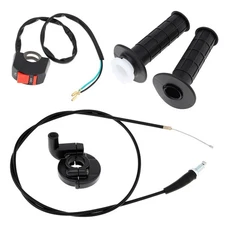 7/8" 22mm Twist Throttle Assembly Accelerator Handle Grips Cable Kit with