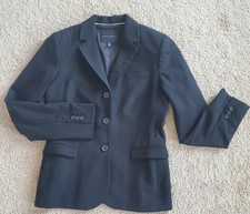 BANANA REPUBLIC Tailored Blazer 3 Buttons Closure Pockets- Black Size 6
