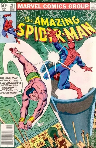 Amazing Spider-Man #211N VG 4.0 1980 Stock Image Low Grade