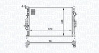 MotorküHler WasserküHler Magneti Marelli 350213158700 FüR Ford Mondeo 4 BA7 Kuga