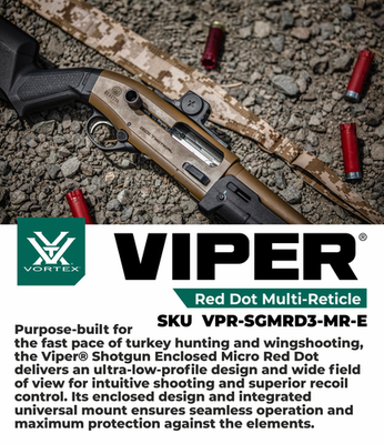 Vortex Optics Viper Enclosed Multi-Reticle Micro Red Dot w/Free