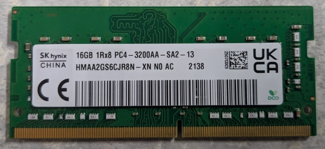 Computer PC4-25600 (DDR4-3200) Bus Speed RAM 1 Modules for sale | eBay