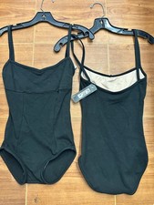 Dance New Clearance Leotard Bloch L041030 Camisole Black Petite Adult Sizes