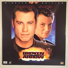 BROKEN ARROW LASERDISC  VG John Travolta, Christian Slater, a John Woo Film