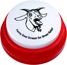 Freetoes Screaming Goat Sound Button,Screaming Goat Desk Toy Talking Button,Funn