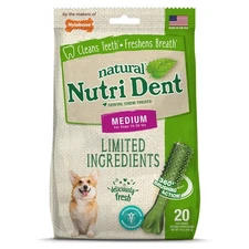 Nutri Dent Fresh Breath Dental Chews 19 Ounce Vet Recommended Dog Treats